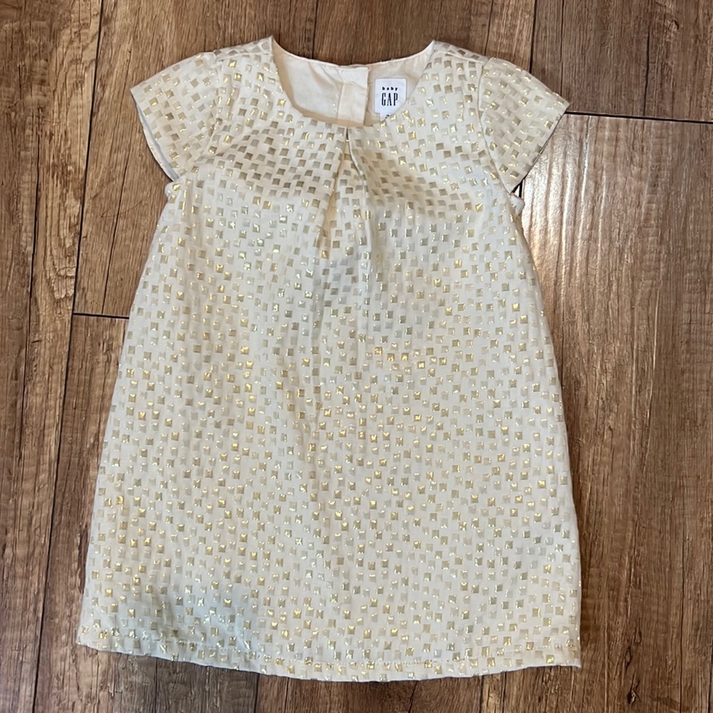 Baby Gap gold dress